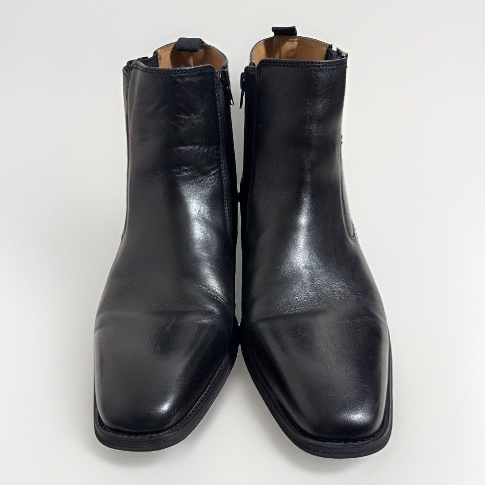 La Milano Memory Foam Western Ankle Boots Mens Size 15M Black Leather